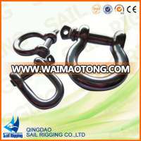 Stainless Steel D Shackle with Screw Pin